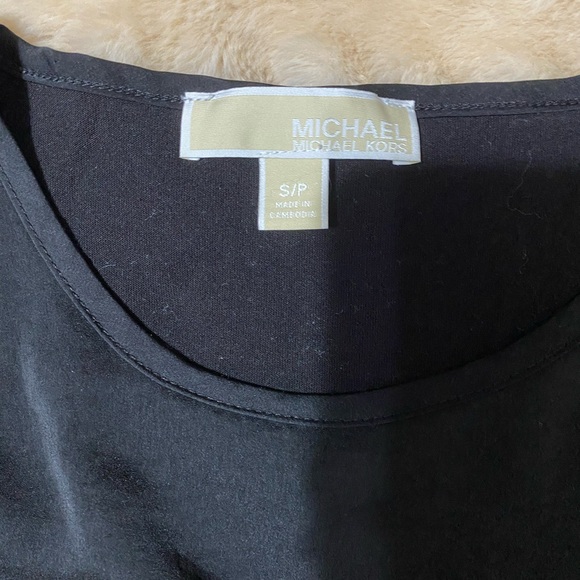 Michael Kors Elegant Black Long Sleeve Top - Picture 2 of 5